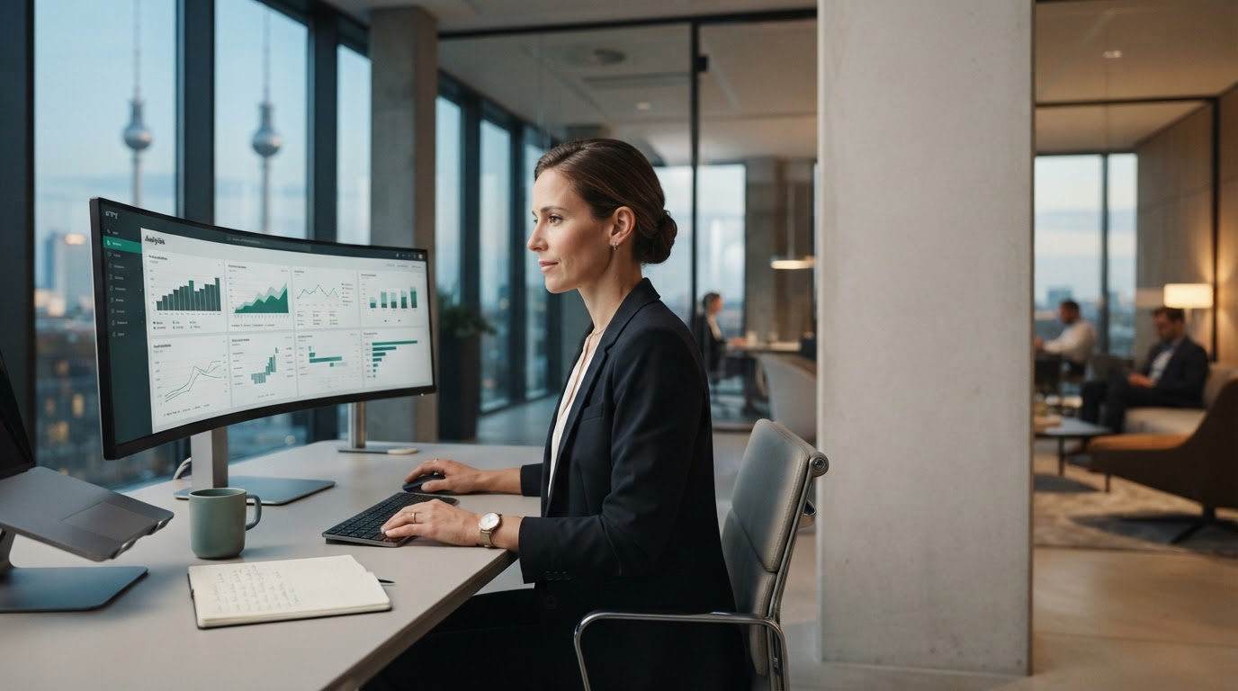 Sommet Fundvio dashboard visualization representing AI-driven data analysis for investment decisions